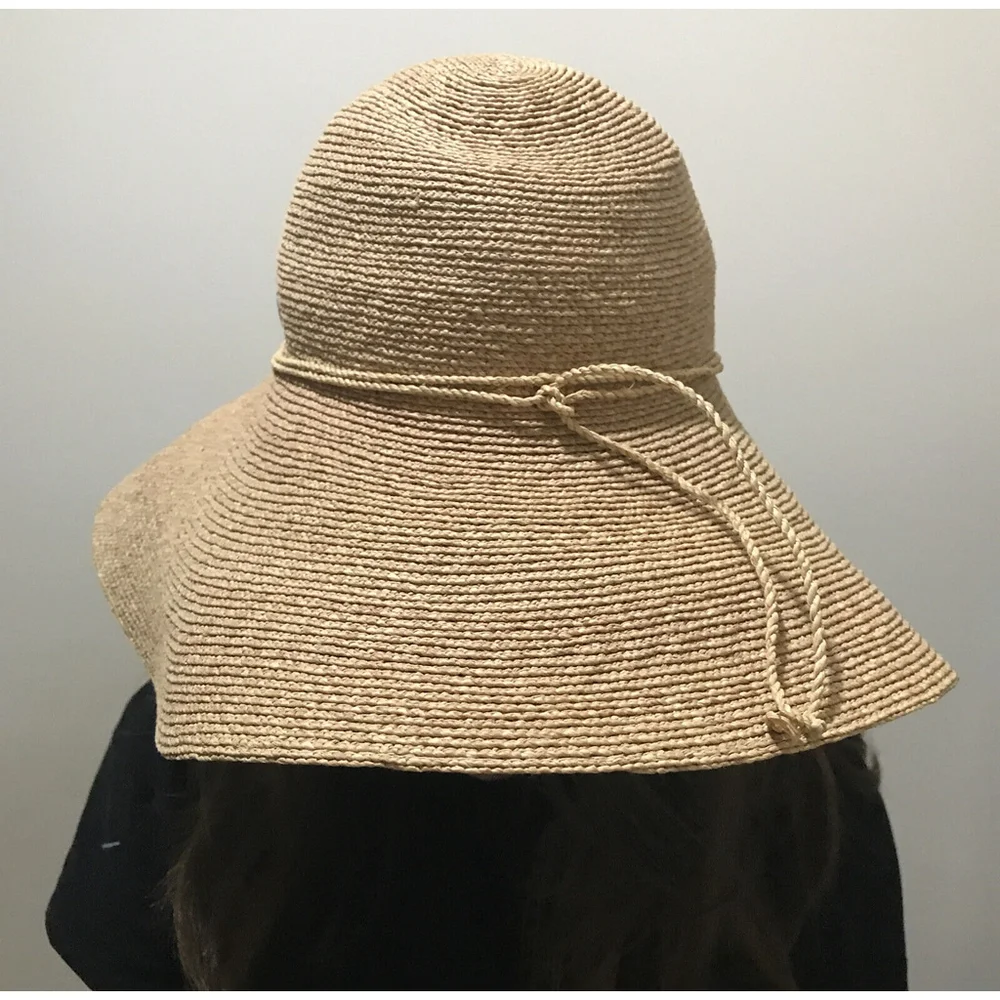 HELEN KAMINSKI 4” HAT WIDE BRIM DELPHINA RAFFIA - Picture 5 of 13